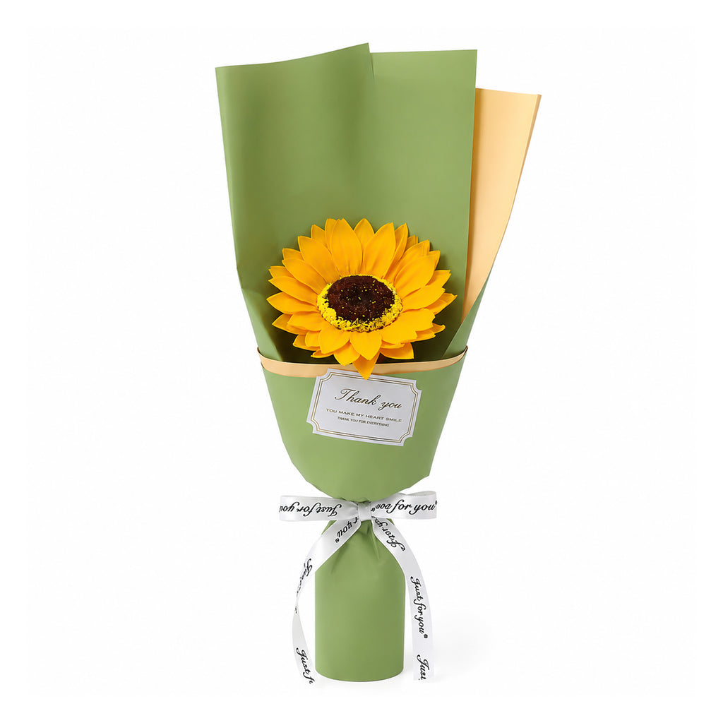 Roselle & Co Artificial Sunflower Bouquet – Premium Decorative Flower Bouquet for Home Décor, Birthday, Anniversary & Gift