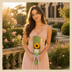 Roselle & Co Artificial Sunflower Bouquet – Premium Decorative Flower Bouquet for Home Décor, Birthday, Anniversary & Gift